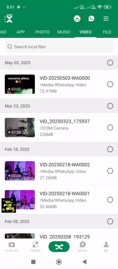 Xender App Screenshot